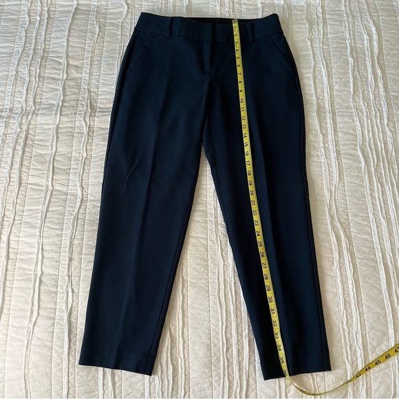 2/$30 Ann Taylor LOFT Navy Blue Julie Slacks Pants Wool Blend SZ 4 - Picture 15 of 16